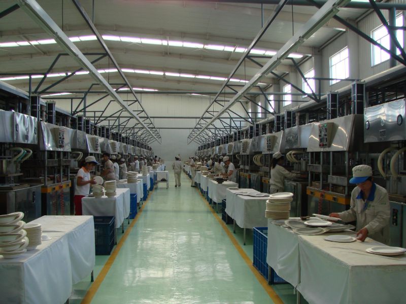 供應酒店一次性餐具用品天然紙漿環(huán)保型可降解餐具9寸圓盤